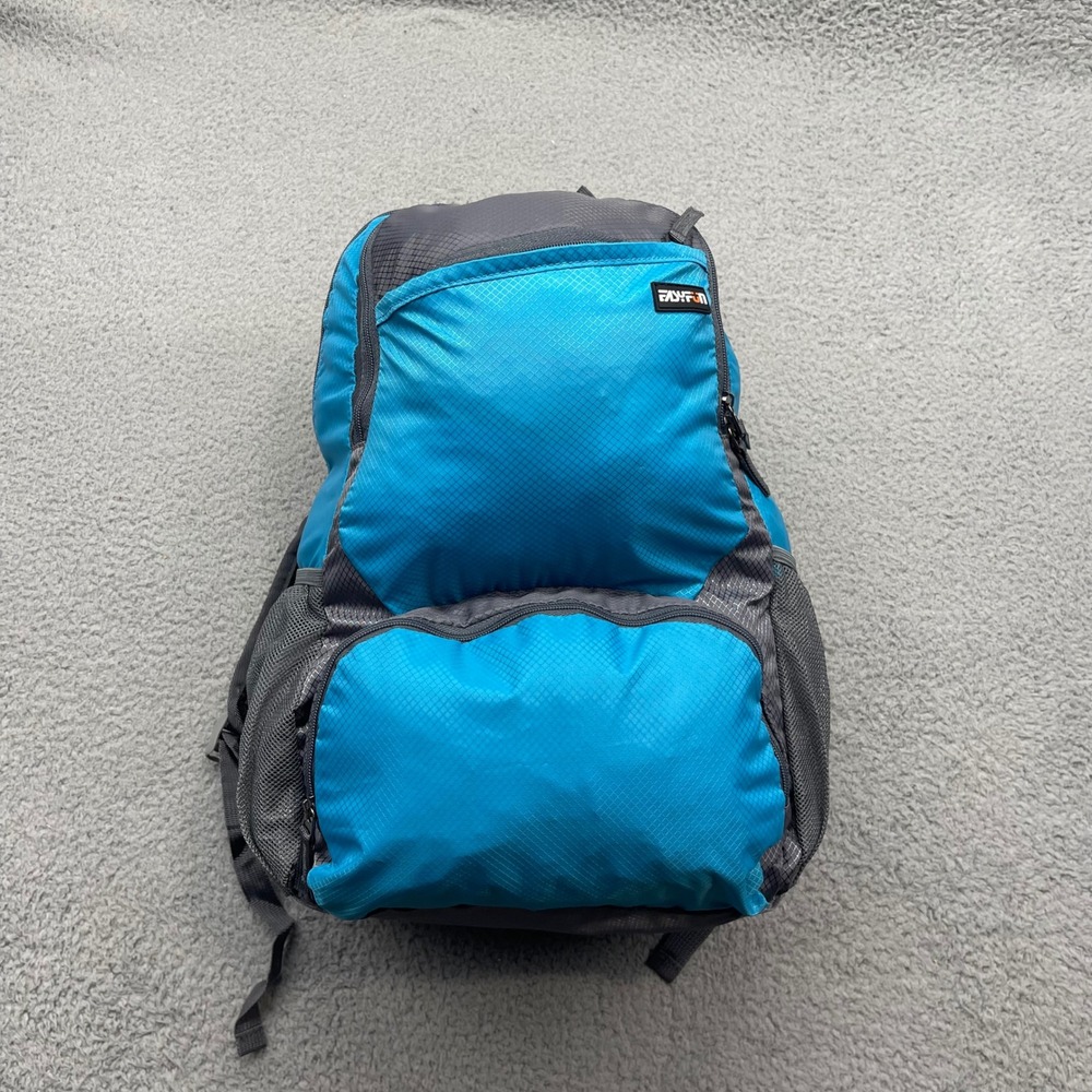 EASYFUN Packable Blue‎ Grey Unisex One Size Hiking Travel Backpack Ripstop Nylon